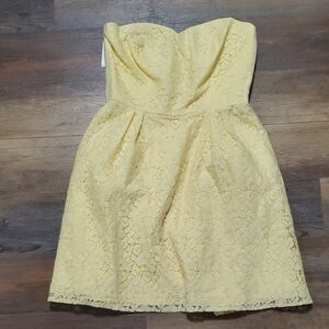 Jasmine Strapless Sunny Days Yellow Lace Dress